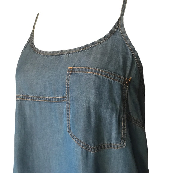 Chambray Pocket Patch Tank | Small* - Picture 5 of 11